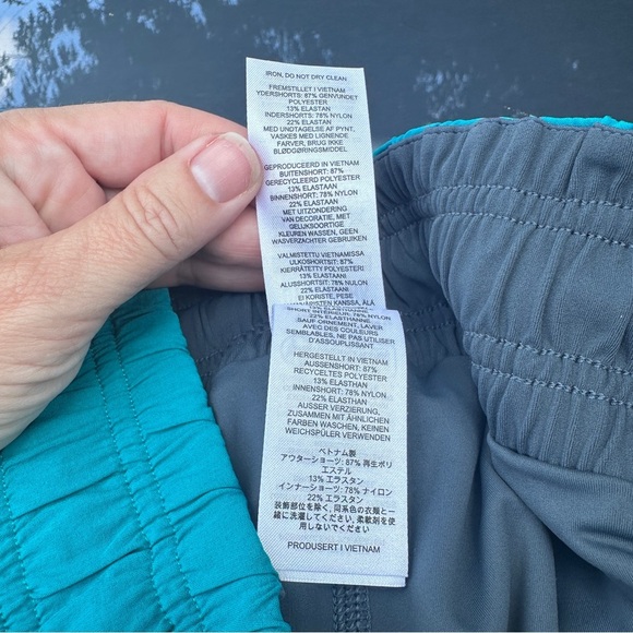 Women's Gymshark teal and Gray Athletic Shorts - Picture 5 of 7